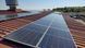 Rooftop solar power plant on a pitched roof
